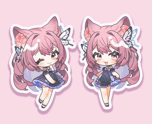 STICKER SET — PEONY FOX